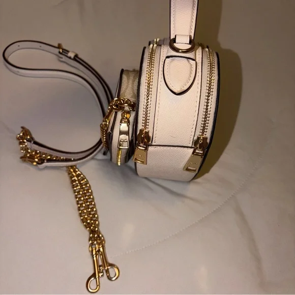 Coach Heart Crossbody Bag + Card Holder Set in Canvas Chalk Signature - Picture 8 of 14